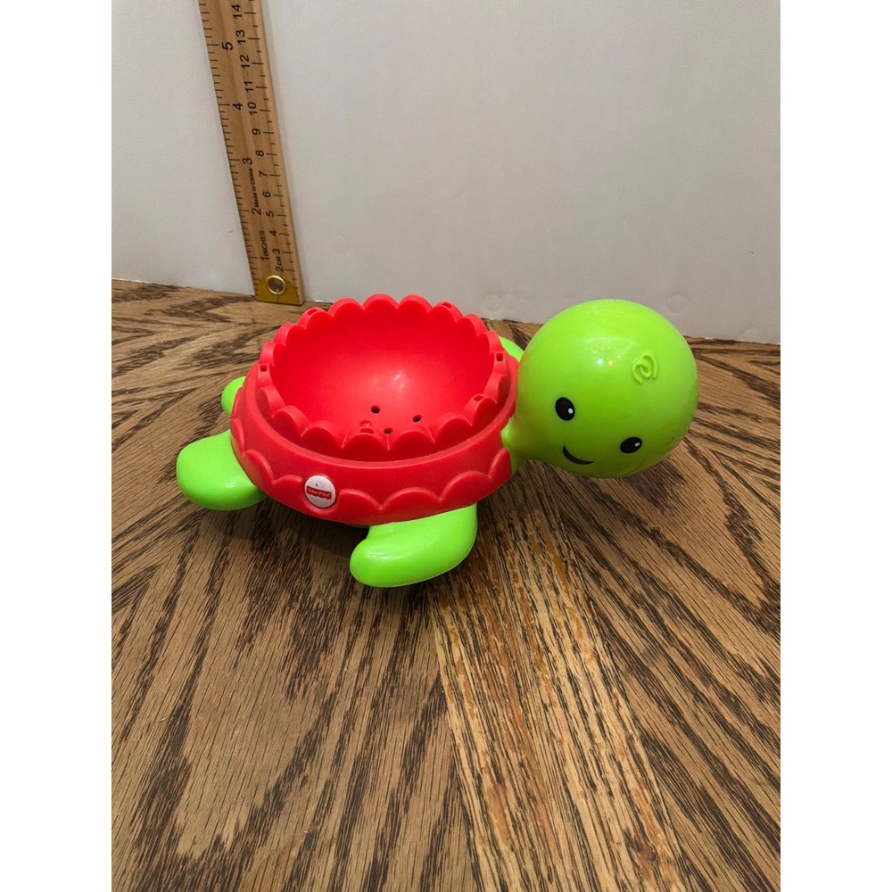 Fisher-Price Unisex Baby Fisher-Price Turtle Bath Toy OS Green Red